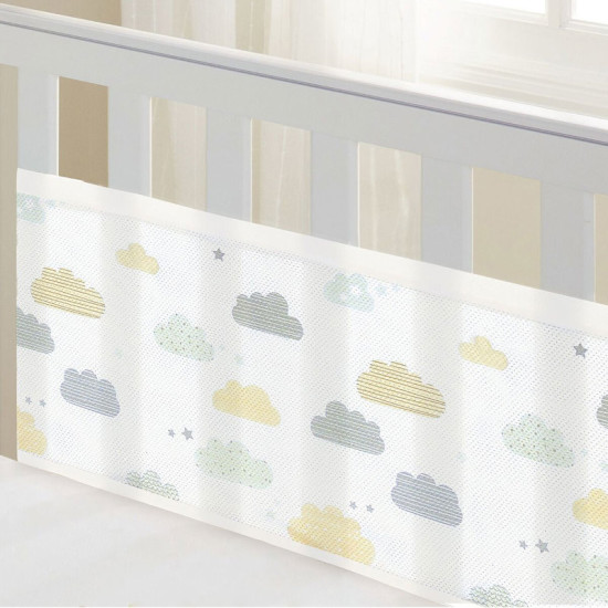 Tour de lit respirant 2 côtés épais