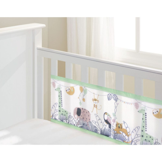 Tour de lit respirant 2 côtés épais