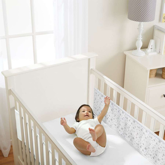 Garde-lit de bébé, tour de lit, tour de lit, pare-chocs, tour de lit  respirant, protection contre les chutes pour lit de bébé, protection des  bords
