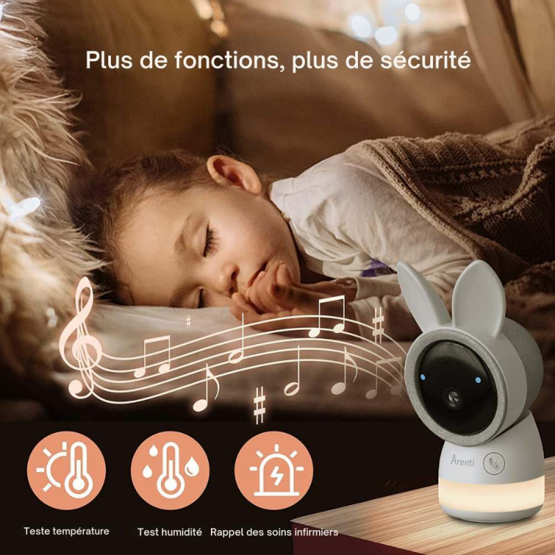 Babyphone caméra connecté ou sans ondes Alnanny Premium Babyphone caméra connecté ou sans ondes Alnanny Premium