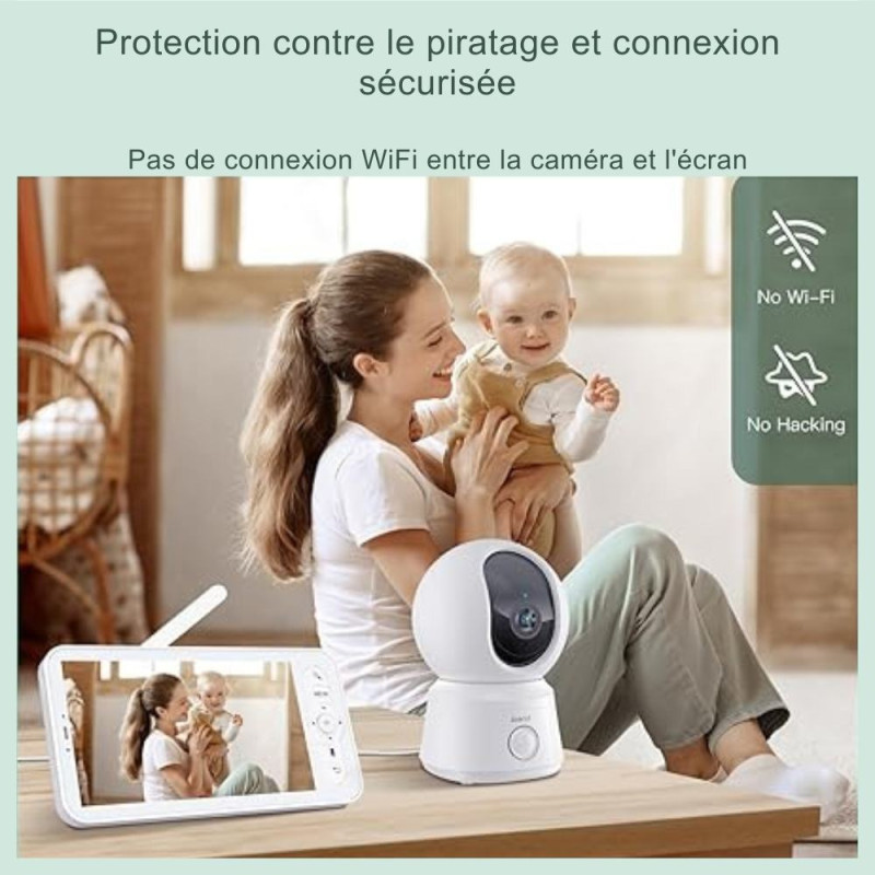 Babyphone caméra connecté ou sans ondes Alnanny Babyphone caméra connecté ou sans ondes Alnanny