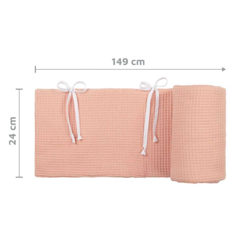 Protector de cuna transpirable Original de 2 lados con diseño de panal Protector de cuna transpirable Original de 2 lados con diseño de panal