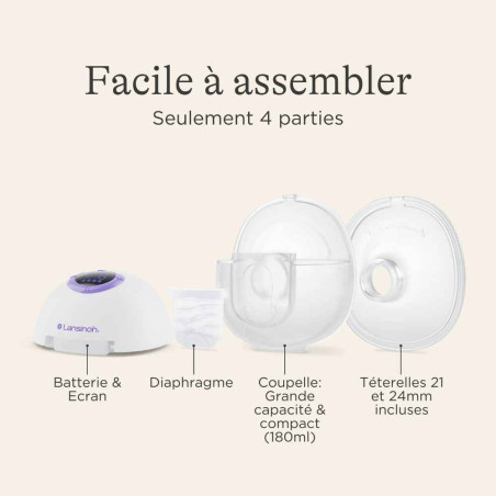 Tire-lait mains libres Simple Lansinoh