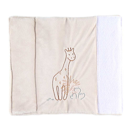 Protector de cuna y corralito terciopelo - Beige