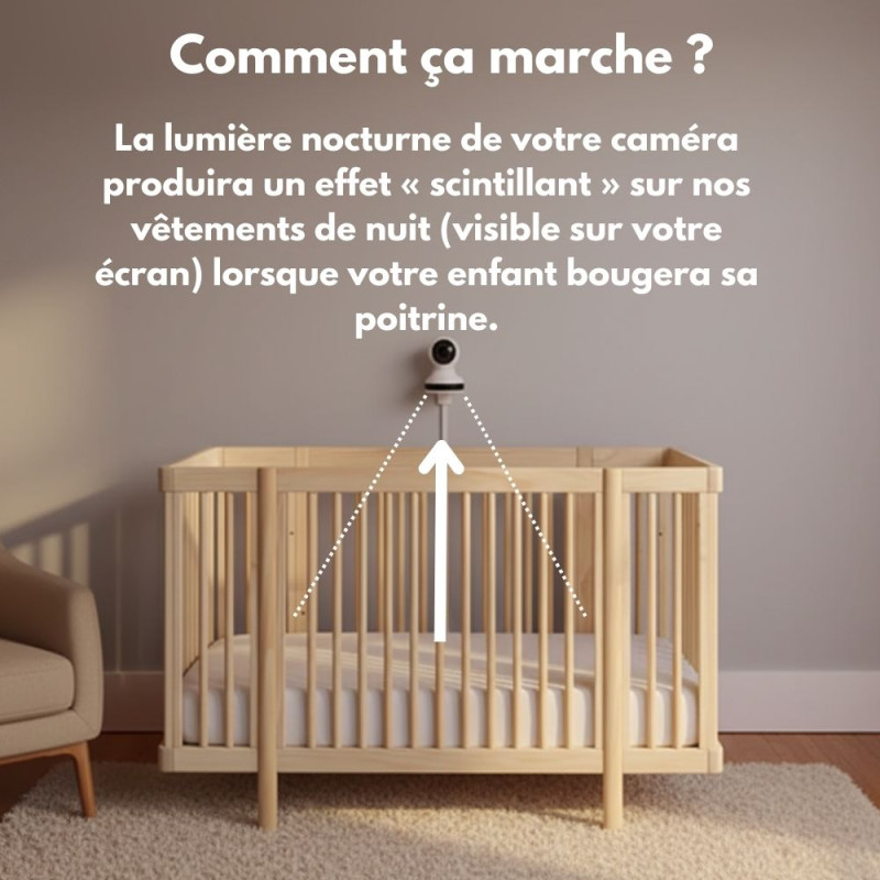 Emmaillotage bébé avec système de réassurance respiratoire 0-3 mois