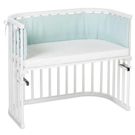 Protector de cuna transpirable Original de 2 lados con diseño de panal