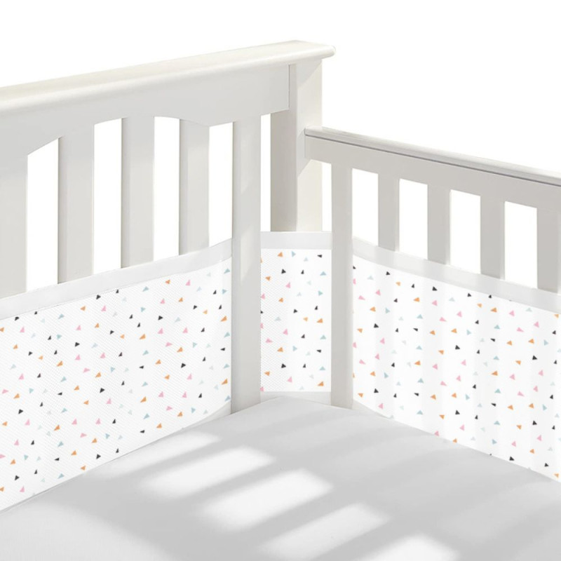 Protector de cuna transpirable de 4 lados