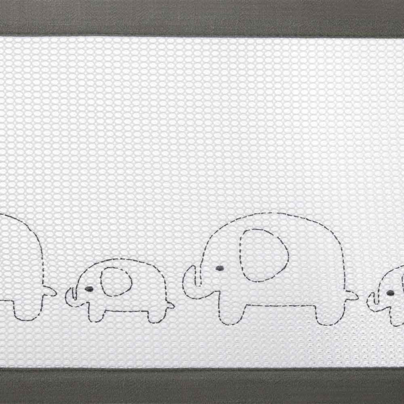 Tour de lit respirant -Deluxe 2 côtés- Elephants