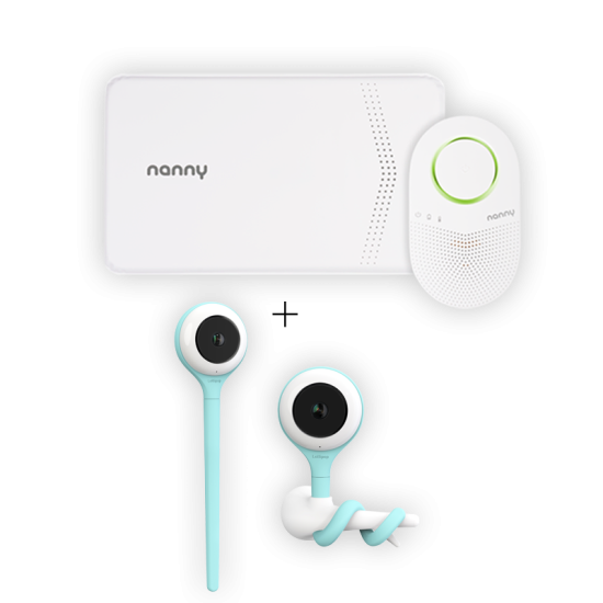 Pack monitor Nanny BM-03 + vigilabebés de vídeo conectado Lollipop