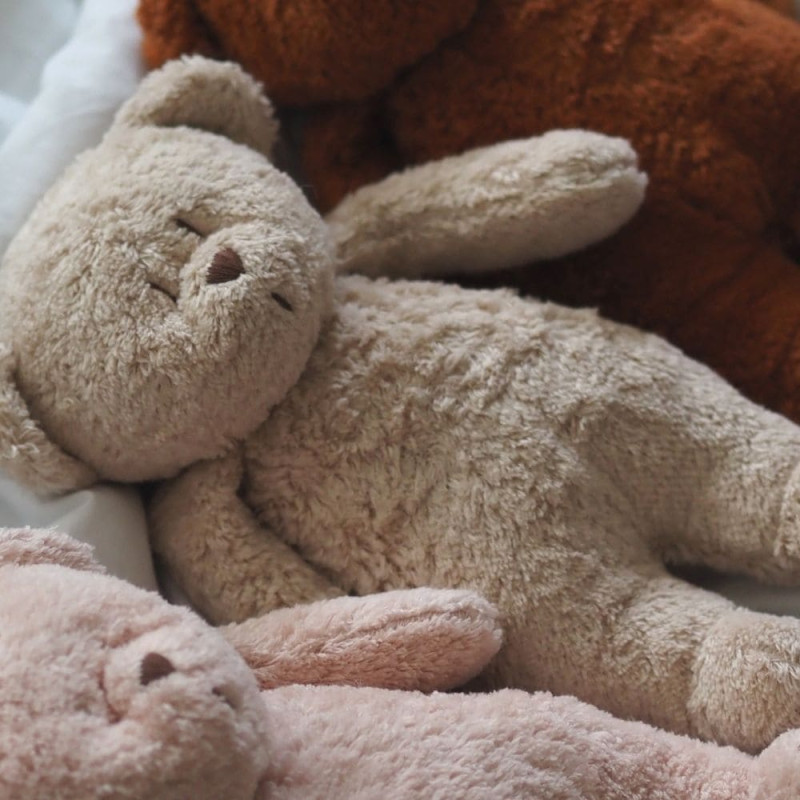 Moonie - Peluche veilleuse musicale et lumineuse nature bio ourson