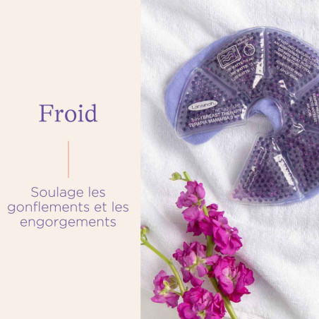 Lot de 2 - Compresses en gel apaisantes chaud-froid Lansinoh