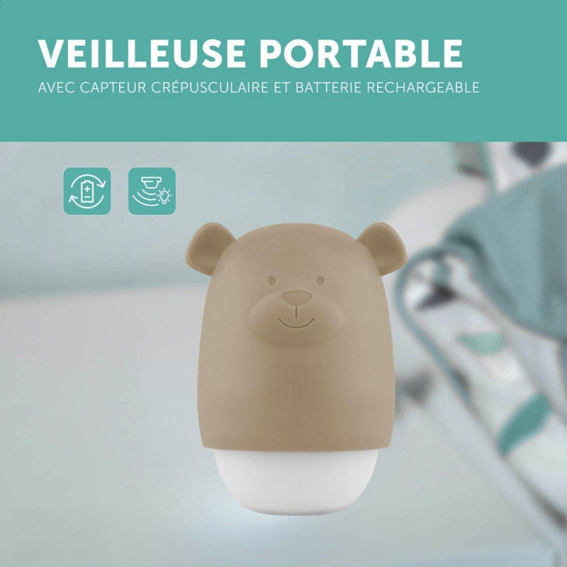 Benny - Veilleuse compacte nomade - Beige