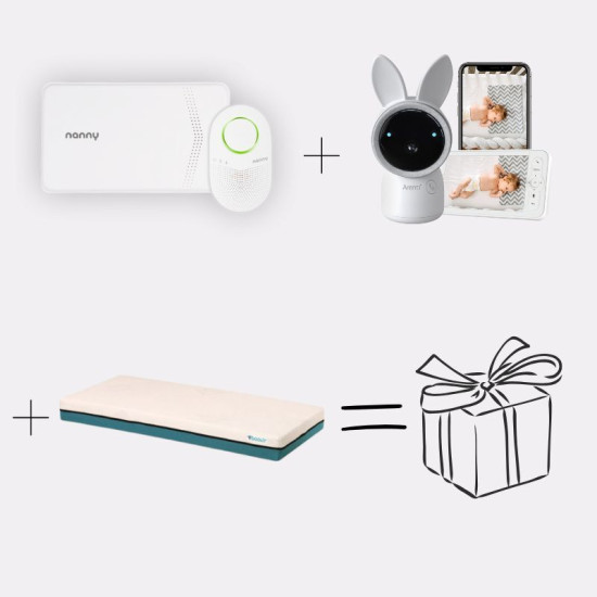 Pack Nanny BM-03 Premium & Colchón Tiny & Vigilabebés Alnanny premium