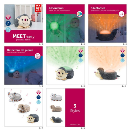 Cody le crabe - Projecteur lumineux et sonore