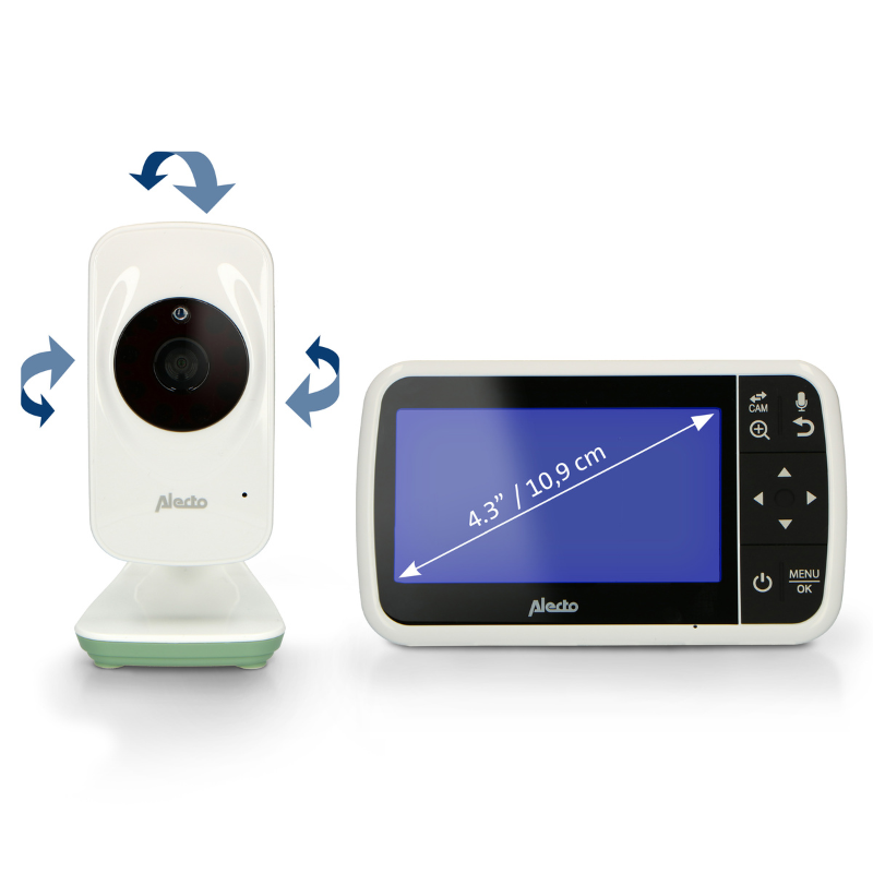Babyphone vidéo DVM-149 Blanc et vert