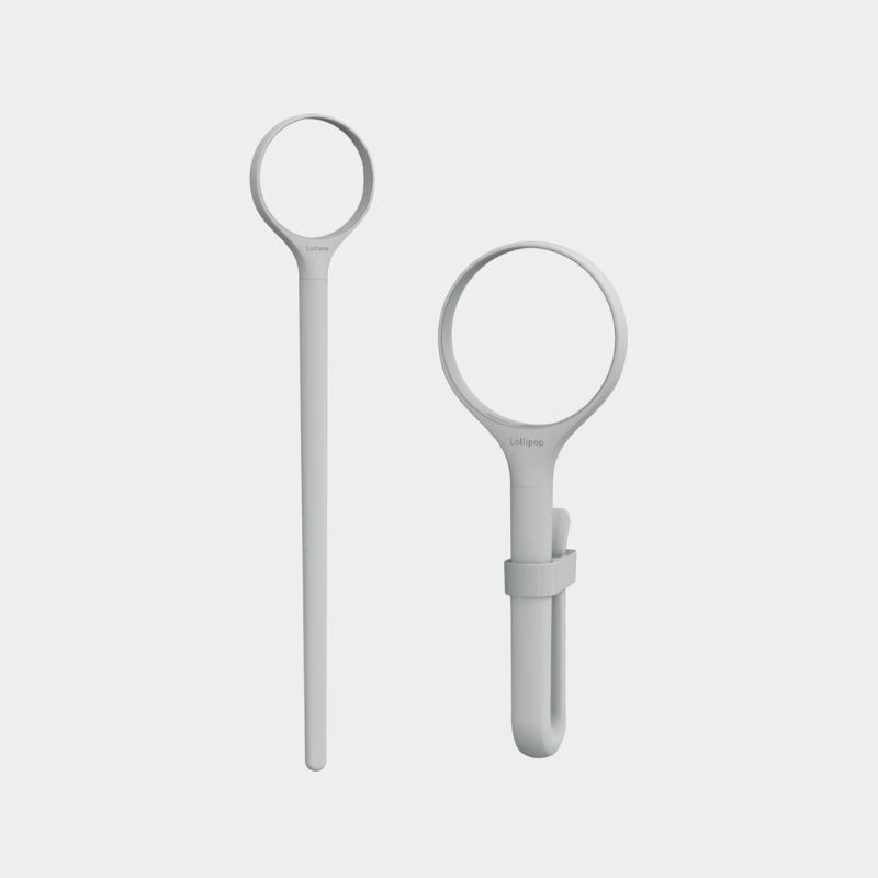 Cámara Lollipop - Vástago 30 cm gris