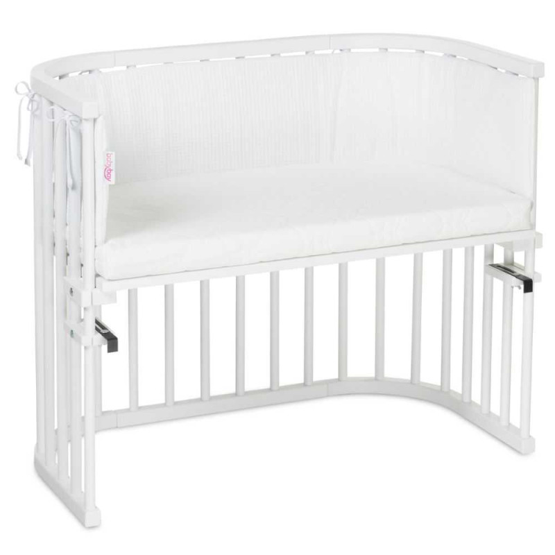 Protector de cuna transpirable Original de 2 lados con diseño de panal
