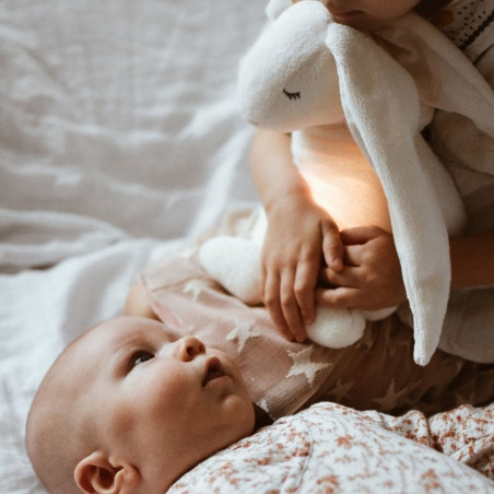Moonie - Peluche veilleuse bébé musicale et lumineuse