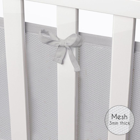 Protector de cuna transpirable de 2 lados