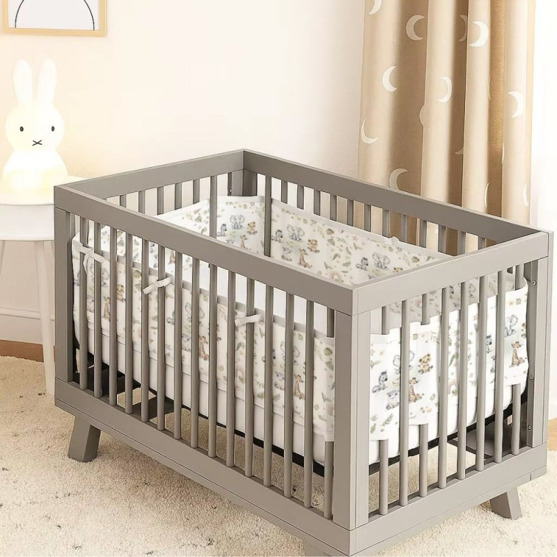 Protector de cuna transpirable de 4 lados