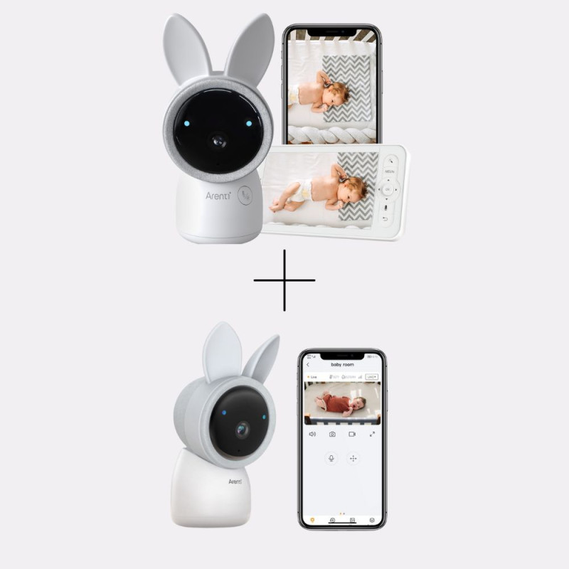 Pack vigilabebés Alnanny Premium con pantalla + cámara adicional