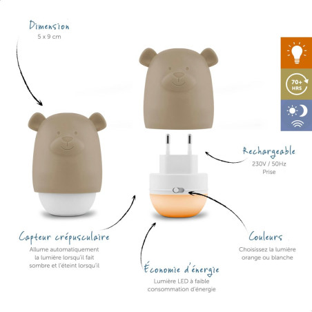 Benny - Veilleuse compacte nomade - Beige