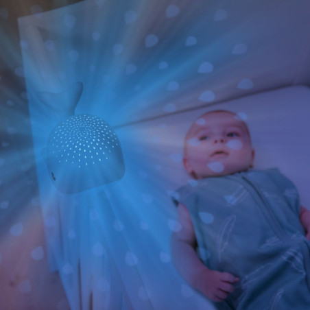 Wally la baleine - Projecteur océan bébé avec sons & lumière
