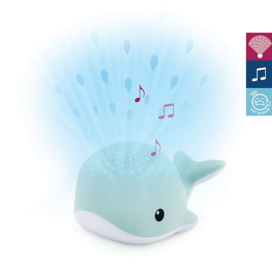 Wally la baleine - Projecteur océan bébé avec sons & lumière