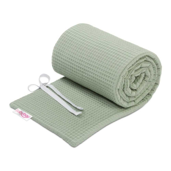 Protector de cuna transpirable Original de 2 lados con diseño de panal