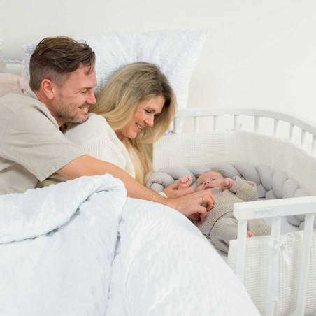 Tour de lit respirant Original 2 côtés en nid d’abeille