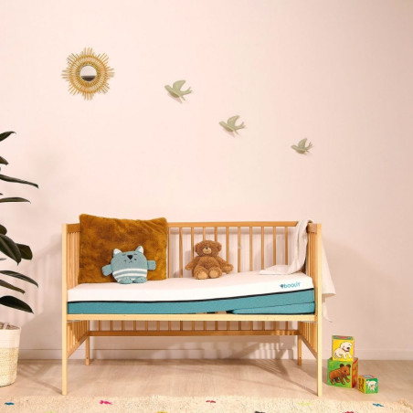 Matelas Tiny bleu + plan incliné 60x120cm