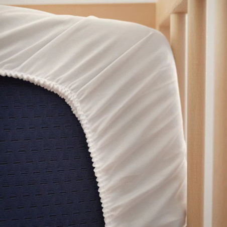 Sábana bajera transpirable e impermeable para colchón bebé