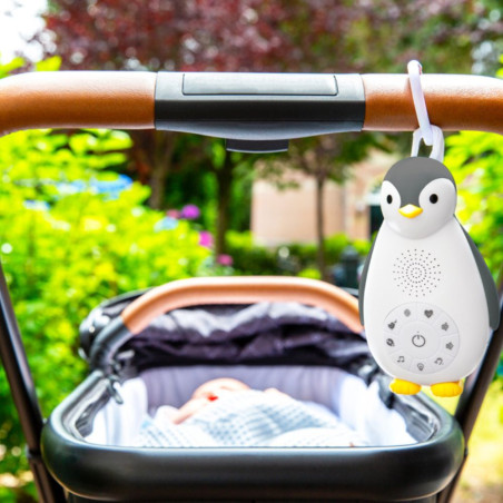 Zoë le pingouin - Veilleuse musicale rechargeable avec enceinte Bluet