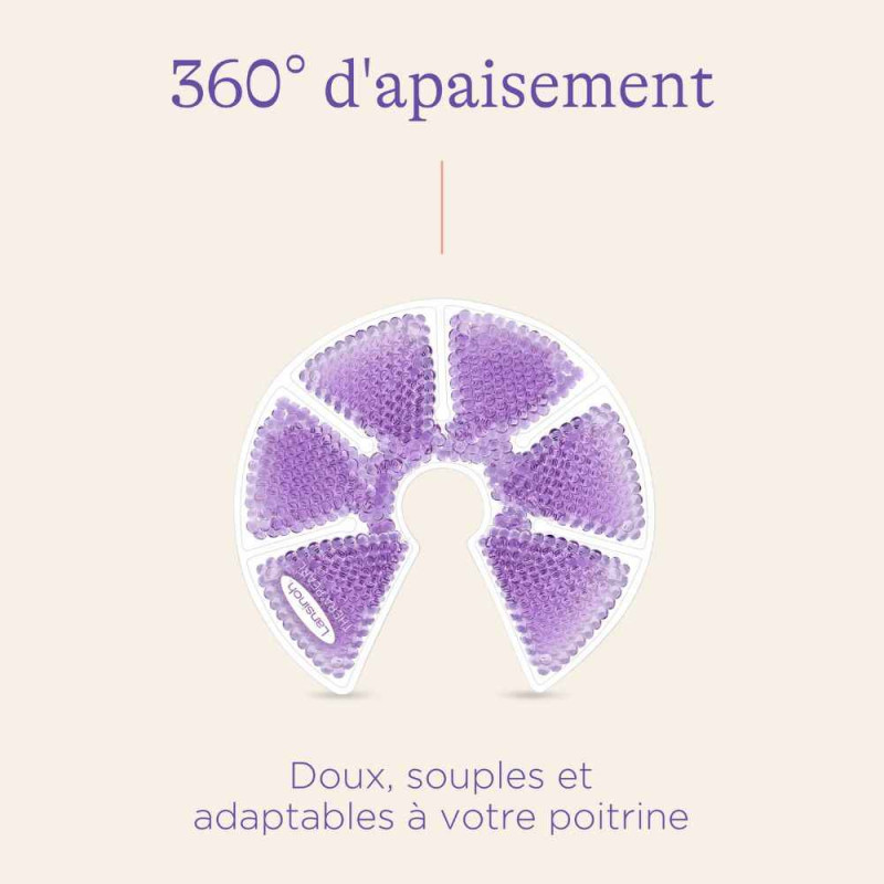 Lot de 2 - Compresses en gel apaisantes chaud-froid Lansinoh