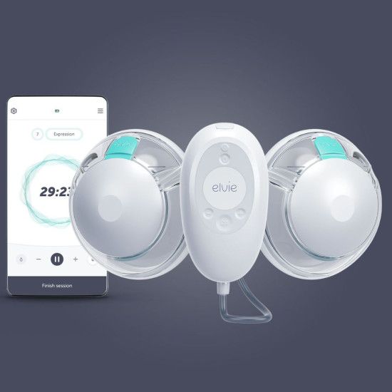 Tire-lait électrique mains libres qualité hospitalière - Elvie Stride 2 Double (Nanny Care) - Image 3