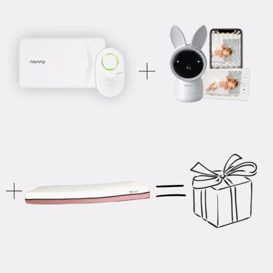 Pack Nanny BM-03 Premium & Colchón Tiny & Vigilabebés Alnanny premium