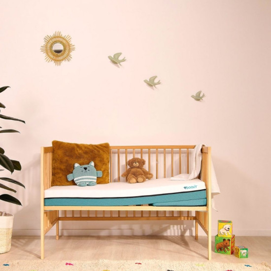 Matelas Tiny bleu + plan incliné 60x120cm