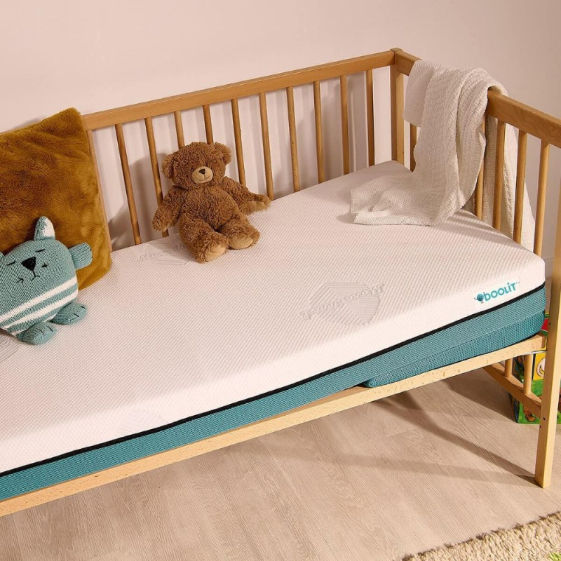 Matelas Tiny bleu + plan incliné 60x120cm