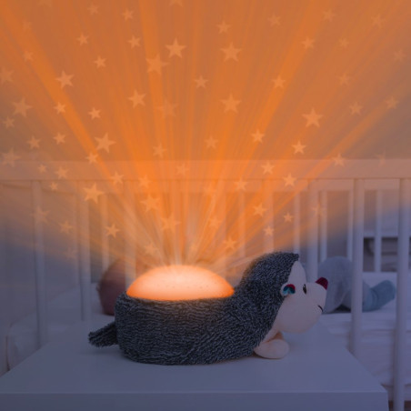 Proyector de estrellas para bebés, luminoso y musical