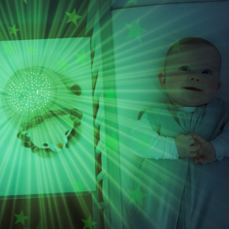 Proyector de estrellas para bebés, luminoso y musical