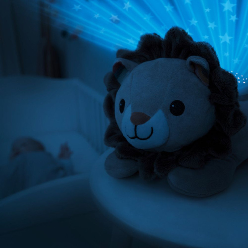 Proyector de estrellas para bebés, luminoso y musical