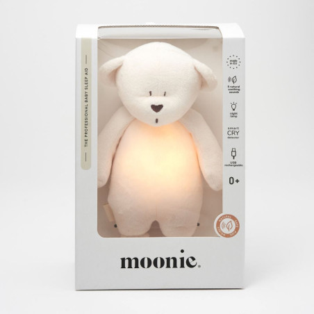 Moonie - Peluche veilleuse bébé musicale et lumineuse