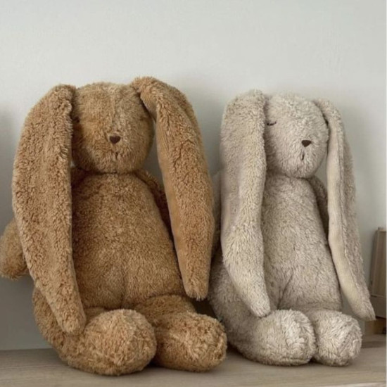 Moonie - Peluche veilleuse musicale et lumineuse nature bio lapin Cappuccino (Nanny Care) - Image 2