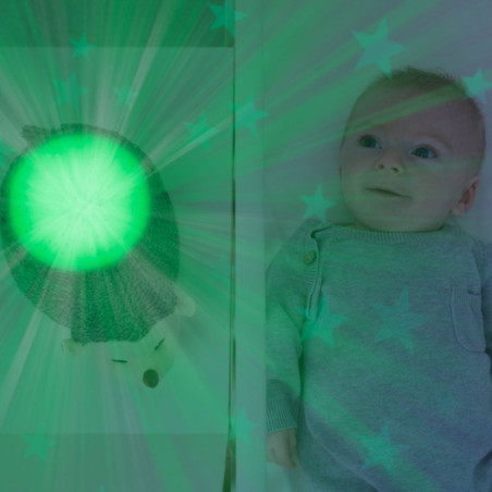 Proyector de estrellas para bebés, luminoso y musical