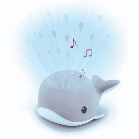 Wally la baleine - Projecteur océan bébé avec sons & lumière