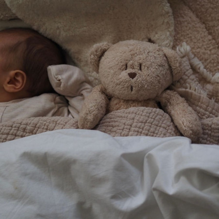 Moonie - Peluche con luz y música natural orgánica, osito