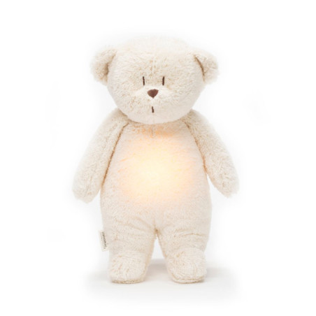 Moonie - Peluche con luz y música natural orgánica, osito