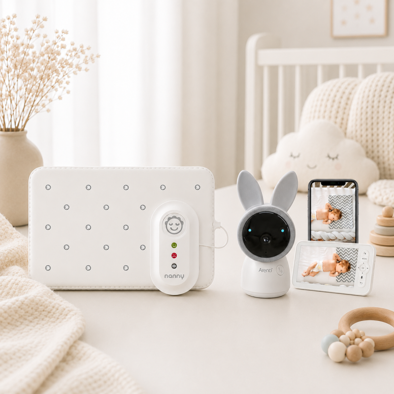 Pack Nanny BM-02 Essentiel & Babyphone caméra Alnanny Premium (avec écran)