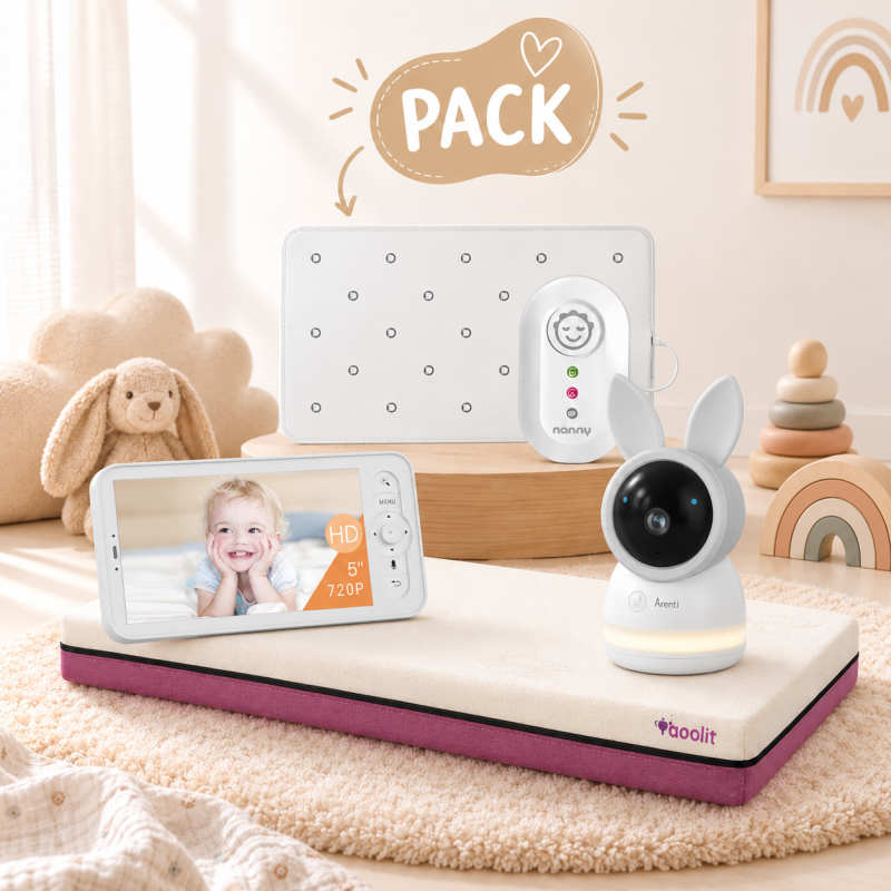 Pack Nanny BM-02 & Colchón Tiny & Vigilabebés Alnanny Premium