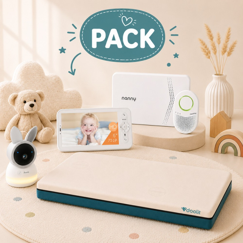 Pack Nanny BM-03 Premium y colchón Tiny y vigilabebés Alnanny Premium